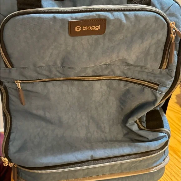 Blue and Gray Garment Bag for Storage and Organization - Picture 2 of 5